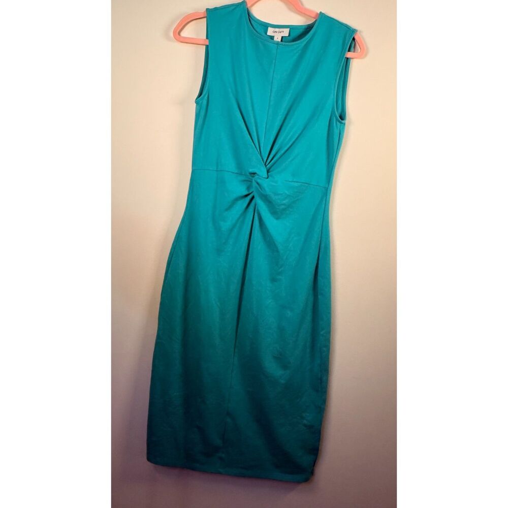 On 34th Women's Knot-Front Knit Midi Dress - Small